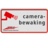 Reflecterend bord camerabewaking in huisstijl met logo