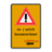 Verkeersbord J37 + uitrit bouwverkeer + logo