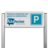 Parkeerplaatsbord type TS - met logo en/of eigen ontwerp - reflecterend