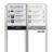 Portaalsysteem TS met informatiebord 3:2 met aluminium geborstelde staanders