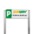 Parkeerplaatsbord type TS - met logo en/of eigen ontwerp - reflecterend