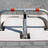 Barrière de parking rabattable - 835x400x48mm en acier + fondation en béton - montage dans le sol