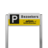 Parkeerplaatsbord type TS - met logo en/of eigen ontwerp - reflecterend