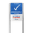 Portaalsysteem voor Rookvrij terrein - informatiebord met logo