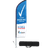 Beachflag 800x2200mm + logo - Rookvrije Generatie