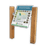 Montageframe met houten staanders - voor informatiebord natuurgebied