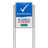 Portaalsysteem voor Rookvrij terrein - informatiebord met logo