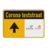 Informatiebord CORONA TESTSTRAAT + bedrijfsnaam/logo - verwijzing