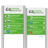 Portaalsysteem TS met informatiebord 3:2 met aluminium geborstelde staanders