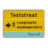 Informatiebord CORONA TESTSTRAAT + bedrijfsnaam/logo - verwijzing