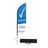 Beachflag 800x2200mm + logo - Rookvrije Generatie