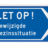 Verkeersbord DOR rechthoek 2:1 reflecterend +  eigen ontwerp/opdruk