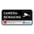 Camerabewaking bord rechthoek 2:1  reflecterend  - Met logo