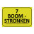 Magneetbord reflecterend FLUOR Geel/Groen klasse 3 geprint + Zwart/Rood