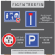 Informatiebord met houten palen | Park Meerlanden