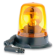 Lampe clignotante orange 12V - avec câble d'enroulement et base magnétique
