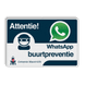 WhatsApp Buurtpreventie Informatiebord  Logo  - L209wa