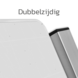 Portaalsysteem TS inclusief informatiebord rechthoek 4:3 + 2 Geborsteld aluminium staanders