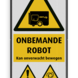 Veiligheidsbord 1:2 - Rijgebied Robot + logo / in huisstijl