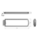 LED Lichtwegwijzer LWW2r met RVS behuizing 1875x120x580mm