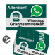 WhatsApp - Sweden - Grannsamverkan Reflecterende stickers (set 10 stuks) - L209wa