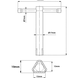 Clé triangulaire 19mm standard DIN22417