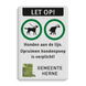 Verkeersbord hondenuitlaatplaats (HUP’s) - met logo