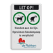 Verkeersbord hondenuitlaatplaats (HUP’s) - met logo