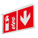 Panneau angulaire - F003 - Direction de l'échelle d’incendie