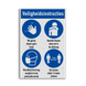 Maatregelen bord instructies Coronavirus (COVID-19)