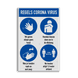 Maatregelen bord instructies Coronavirus (COVID-19)