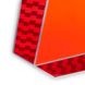 Panneau de signalisation pour circulation lente - triangle 400mm orange fluorescent