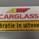 Autobord 400x150mm met zuignappen - eigen ontwerp