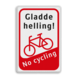 Informatiebord Steile helling - fiets aan de hand