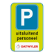 Parkeerbod - FLUO - privéparking met eigen logo