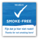 Vloersticker - Smoke-free Generation