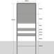 Komportaal H01b 1400mm breed, RVV-paneel 700mm hoog (type 1)