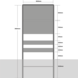 Komportaal H01b 1600mm breed, RVV-paneel 700mm hoog (type 1)