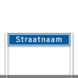 Straatnaamportaal 1200mm breed, 1 regelig