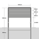 Bedrijfsbord 1500mm breed, staanders 1500mm (boven de grond)