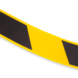 Vloermarkering tape PVC 50mm extra sterk - geel/zwart - rol 25 meter