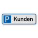 Parkschilder - Parkplatz nur für Kunden - reflektierend