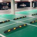 Wegmarkering parkeerplek laadpunt - Parkeervak groen RAL 6024 met belijning en symbool P-stekker