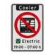 Informatiebord Use Cooler Instructions, voor Diesel en Electric