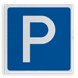 Beton Symbolplatte 300x300mm - Parkplatz