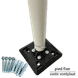 KICKBACK flexibele paal - Zwart - Ø60mm