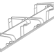 Fietsenrek staal - 5 fietsen - enkelzijdig