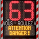 Radar préventif LED avec collecte de données et affichage de texte supplémentaire - I-SAFE TS2