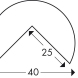 Protection d'angle en plastique - Ø40mm type A - autocollant ou magnétique