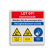 Veiligheidsbord LET OP! Koolmonoxide veiligheidsinstructie met 3 pictogrammen